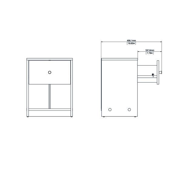 Zipcode Design™ Guilford 1 Drawer Nightstand & Reviews Wayfair